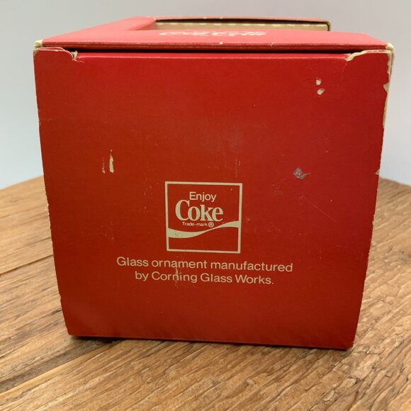 Coca Cola Vintage Classic Corning Glass Works Christmas Ornament - Picture 4 of 6